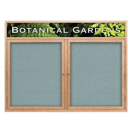 United Visual Products Open Faced Traditional Corkboard, 60x36" UV643A-SATIN-COBACC
